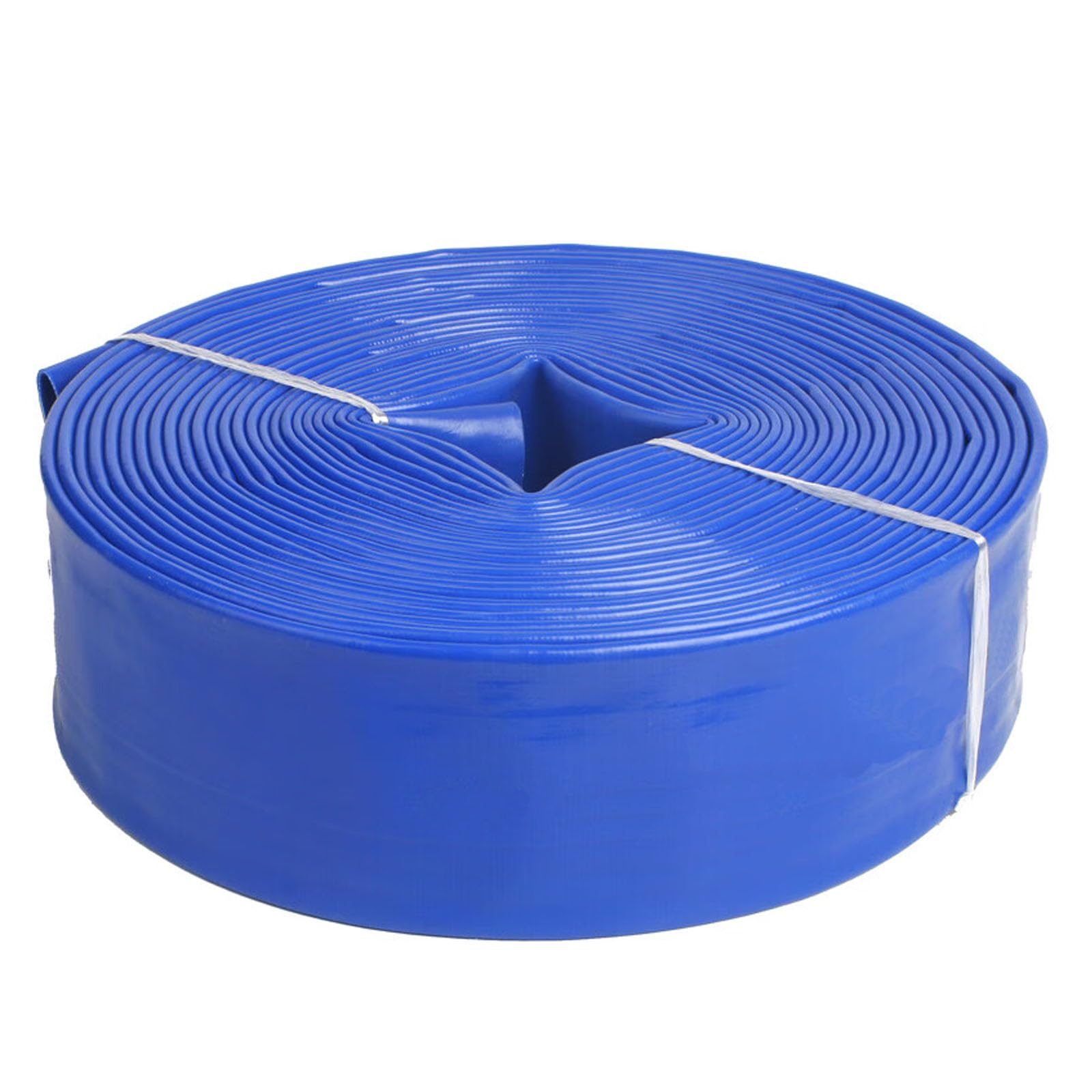 Pool Backwash Hose, Flat Hose Pipe for Water Pump Discharge Drainage and Backwash PVC Coated Lay 1-10 Inch(20m,3.5-inch)
