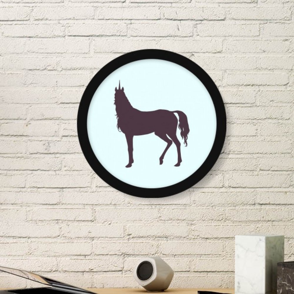 DIYthinker twist posture silhouette licornes art peinture cadre noir