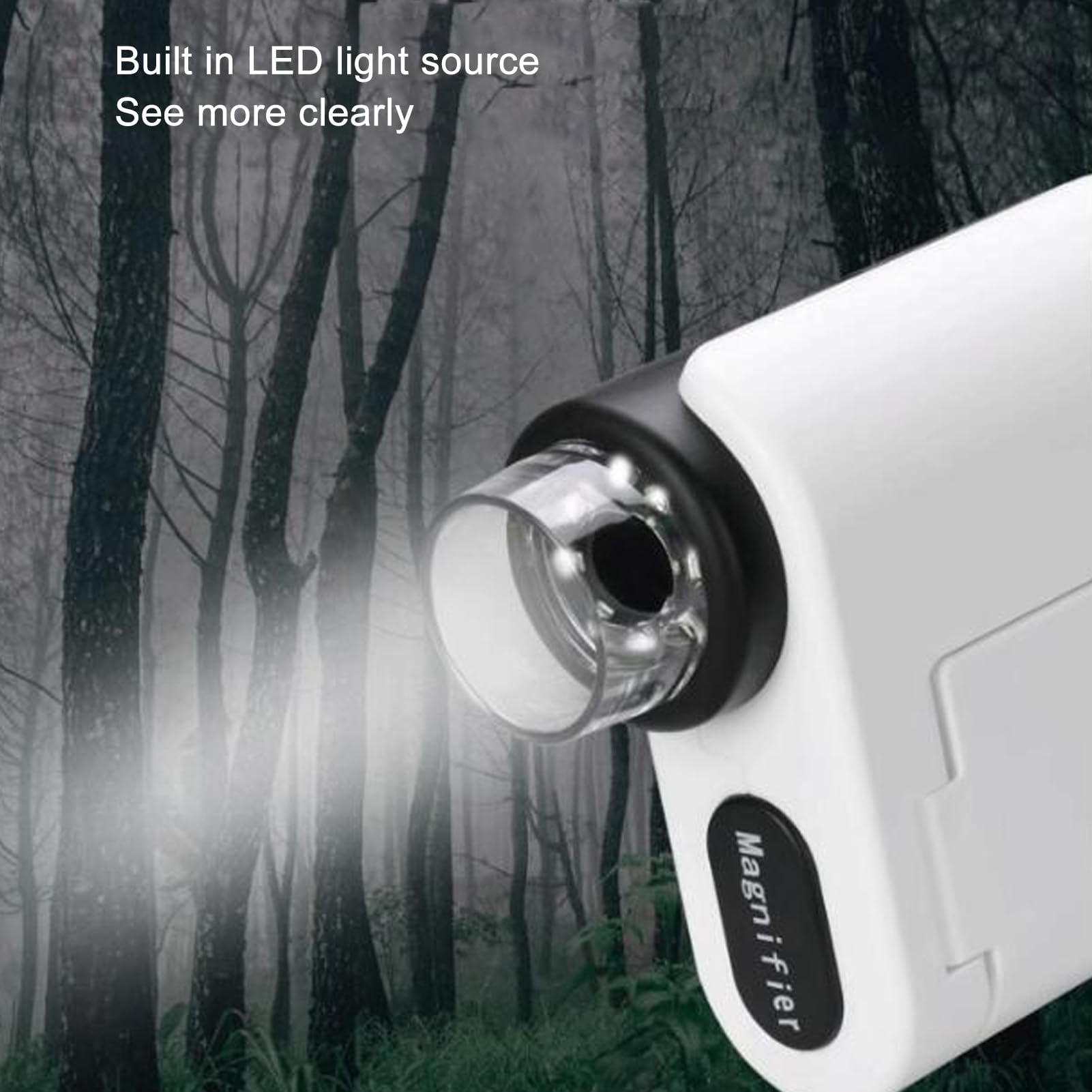 Microscope for Kids, 1000X Kids Microscope with 6 Adjustable LED Lights, 2 Inch Color Screen Handheld Mini Digital Portable Microscope Educational Tool for Kids Over 3