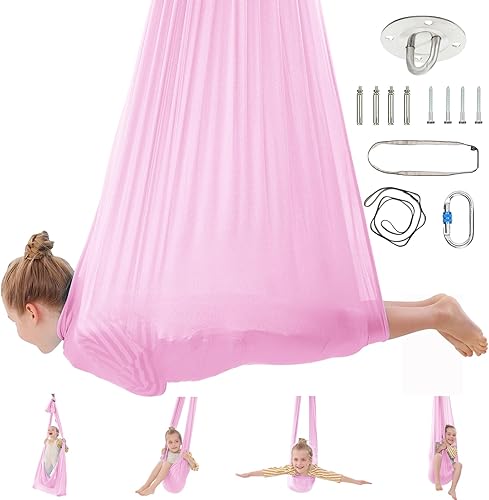 Miniatura 1 de Columpio sensorial  Columpio giratorio de 360 para interiores para niños con autismo, TDAH y trastornos de procesamiento sensorial, columpio