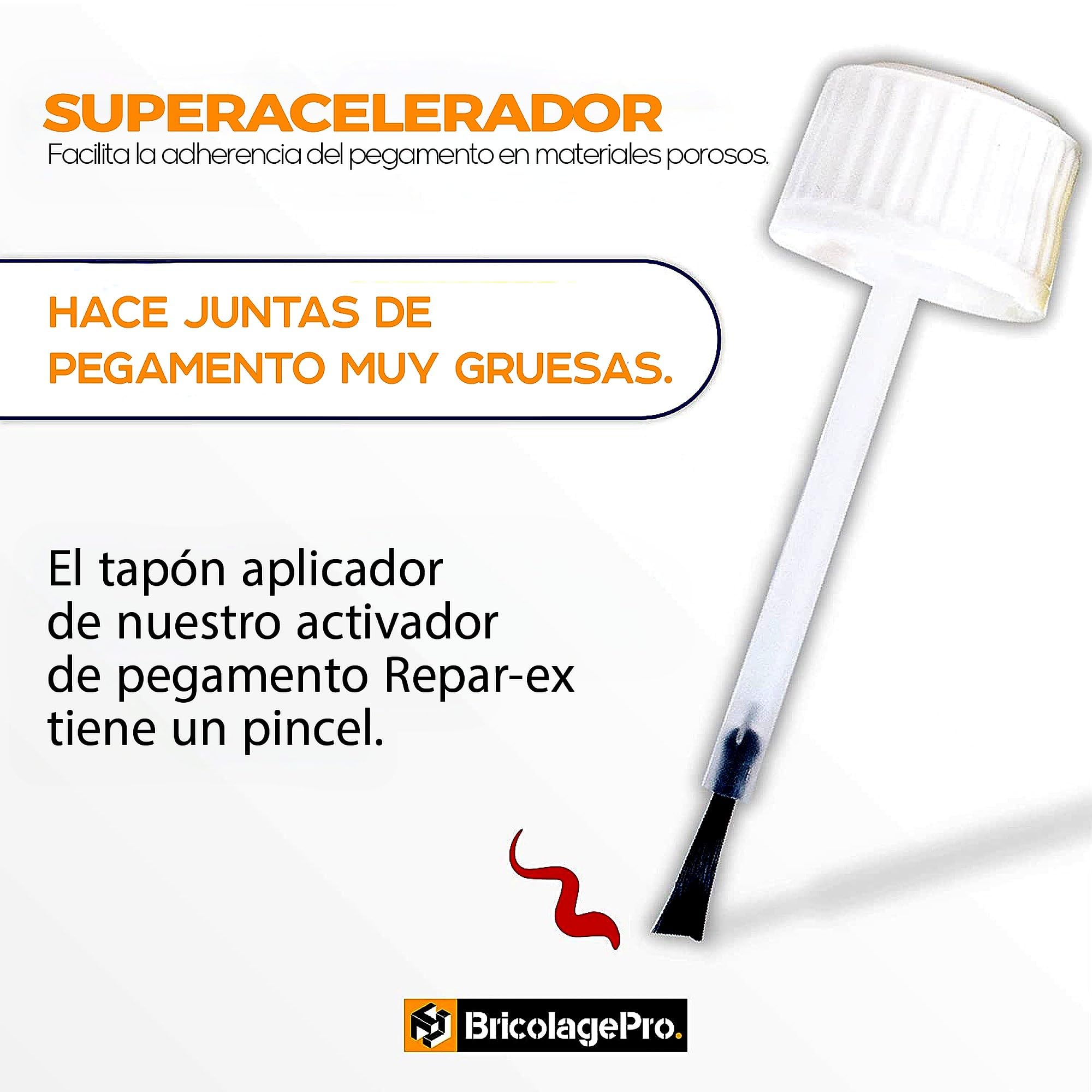 Repar-eX - Pegamento Industrial Súper Fuerte | Kit 3-en-1 con Polvo y Acelerador | Secado Rápido y Adherencia Máxima | Para Metal, Plástico, Vidrio, Madera y Cerámica | Bricolaje y Reparaciones