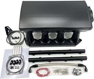 Intake Manifold Fuel Rail Kit for Nissan 5.6 V8 VK56DE(Black)