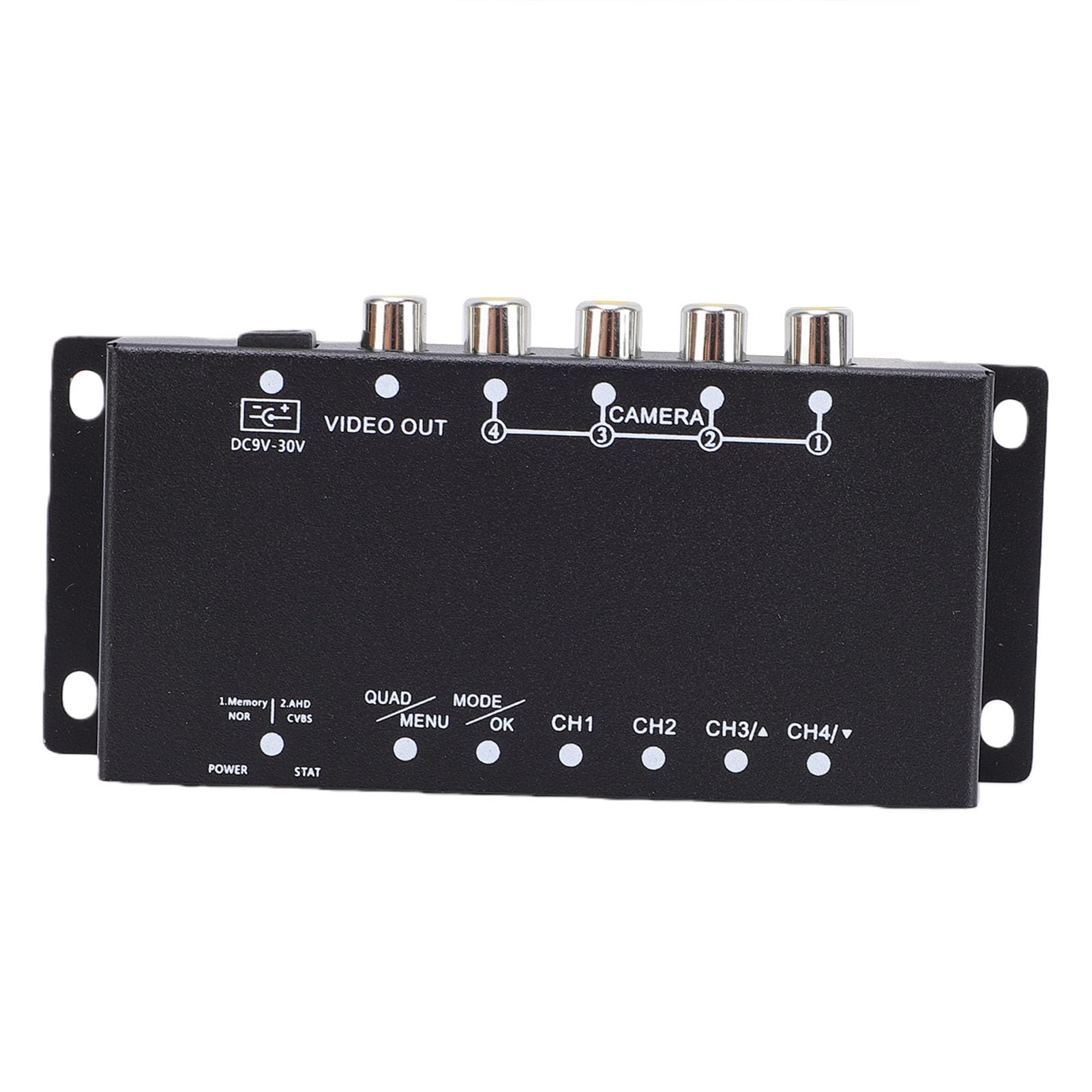 Splitter Video a 4, Multiplexer per Telecamere di Sicurezza CCTV 1080P HD AHD CVBS con 4 Ingressi 1 Uscita N+P Doppio, per Monitoraggio in Tempo Reale di Rimorchi per Autobus e