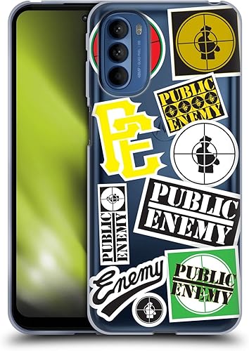 Head Case Designs Officially Licensed Public Enemy Collage Graphics Soft Gel Case Compatible with Motorola Moto G41