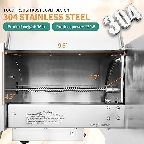 Miniatura 5 de Newhai Rebanadora de patatas eléctrica mejorada, máquina comercial de rebanada de batata de cebolla, trituradora de repollo, cortador de frutas y