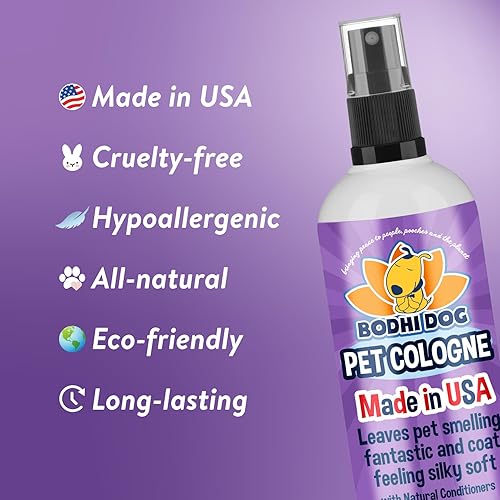 Miniatura 9 de Bodhi Dog - Colonia natural para mascotas, aerosol corporal perfumado y prémium para perros y gatos, aroma limpio y fresco, cualidades de