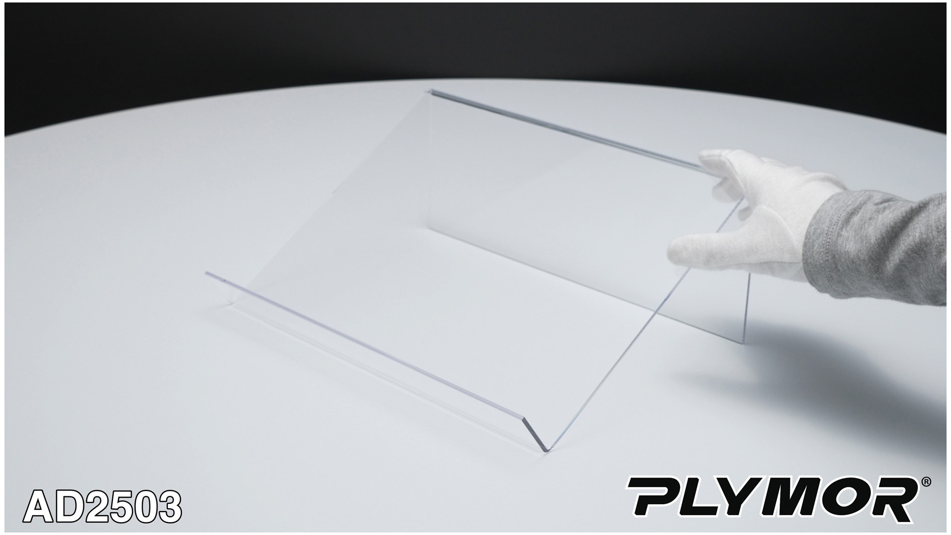 PlyMor Acryl Buch Display Ständer – 12 X 9 X 4,5 Zoll, Klar, Leicht Erhöht