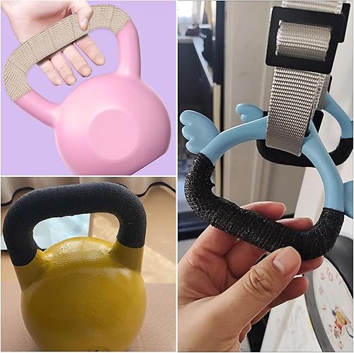 Miniatura 5 de 8 Pack Kettlebell Handle Grip Covers Non Slip Dumbbell Handles Wrap Cover Grips for Cast Iron Kettlebells Strength Training Dumbbell Weight Hand