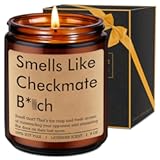 Smells Like Checkmate Candle&comma; Chess Lovers Gifts&comma; Chess Player Gifts for Men Him Women - Funny Christmas&comma; Birthday Presents for Board Game Lover&comma; Grandmaster&comma; Boyfriend&comma; Husband&comma; Friend