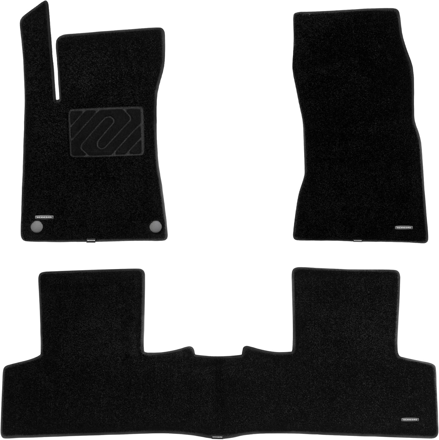 WENNEBIRD Superior Carpet Floor Mats for 2020-2026 Mercedes-Benz GLB-Class/EQB-Class (X247), 0.5-Inch Ultra-Thick, Noise-Reducing, All-Weather Waterproof Anti-Slip – 3-Pc Set