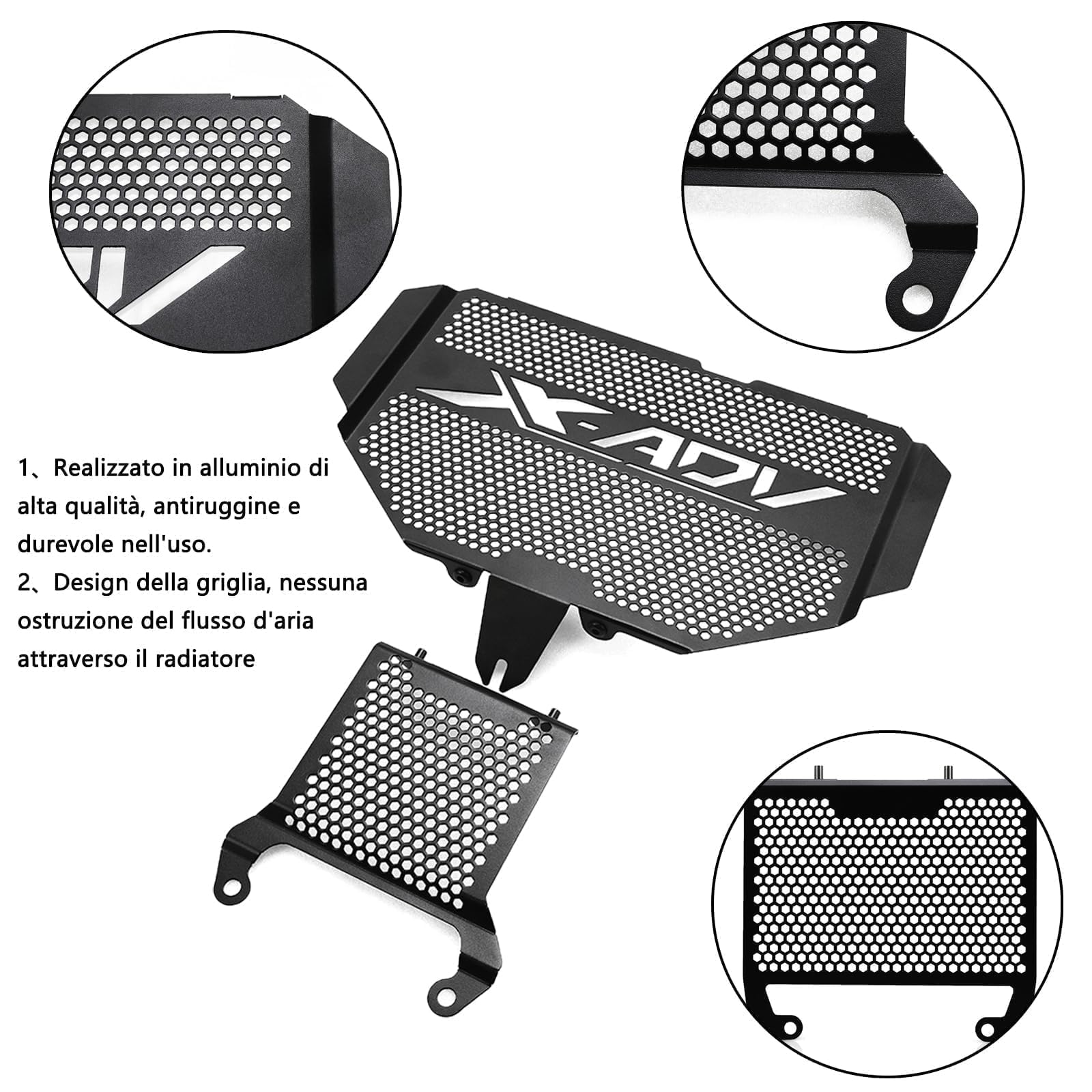 2025 XADV 750 radiador Kit de protección del radiador para Honda X-ADV 750 Cubierta del radiador 2021-2025
