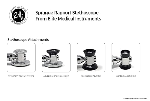 Vista 9 de EMI EBL-430 Royal Sprague - Estetoscopio y brazalete grande para adultos (ver tamaño de puño grande: 13.0 in a 20.1 in 13 a 20 pulgadas)