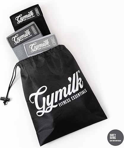 Miniatura 3 de GYMILK Bandas de resistencia, bandas de ejercicio para glúteos y parte inferior del cuerpo, juego de 3 bandas de tela para glúteos