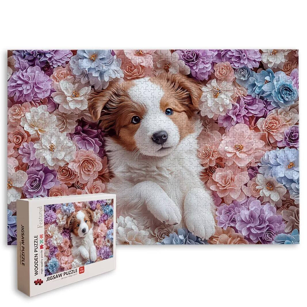 Puzzle Perro, Puzzle 1000 Piezas, Rompecabezas, Regalo Mujer, Decor -8450