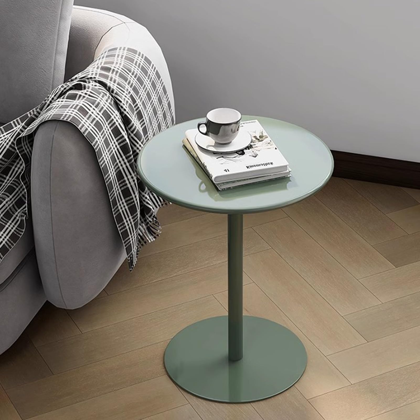 Amazon｜ラウンドコーヒーテーブル メタルアイアン、小さなキッチン