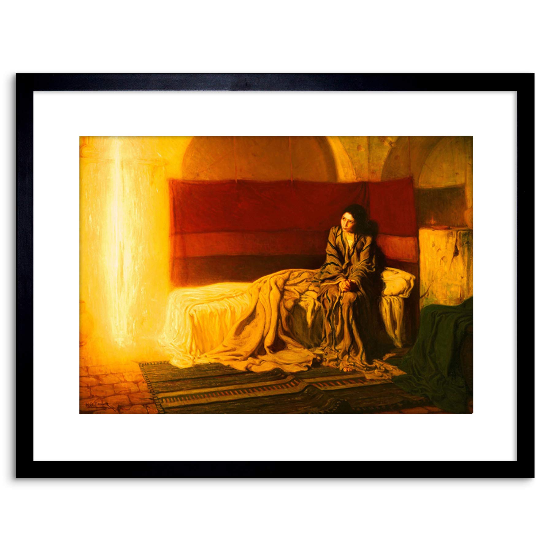 Wee Blue Coo Tanner The Annunciation 9x7'' Framed Art Print F97x13797