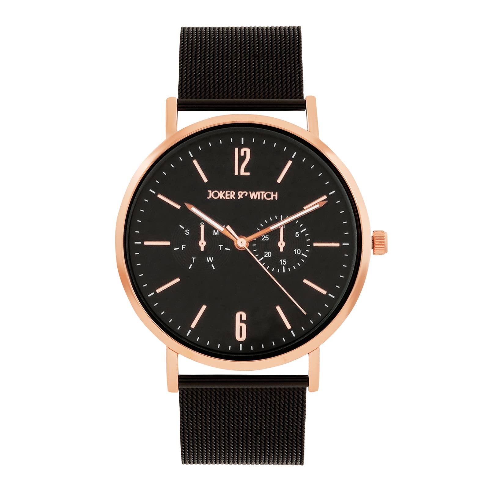 Joker & Witch Stainless Steel Men Agera Black Dial Gunmetal Mesh Strap Analogue Watch, Gray Band (B0BSVBVJCB) Amazon Price History, Amazon Price Tracker