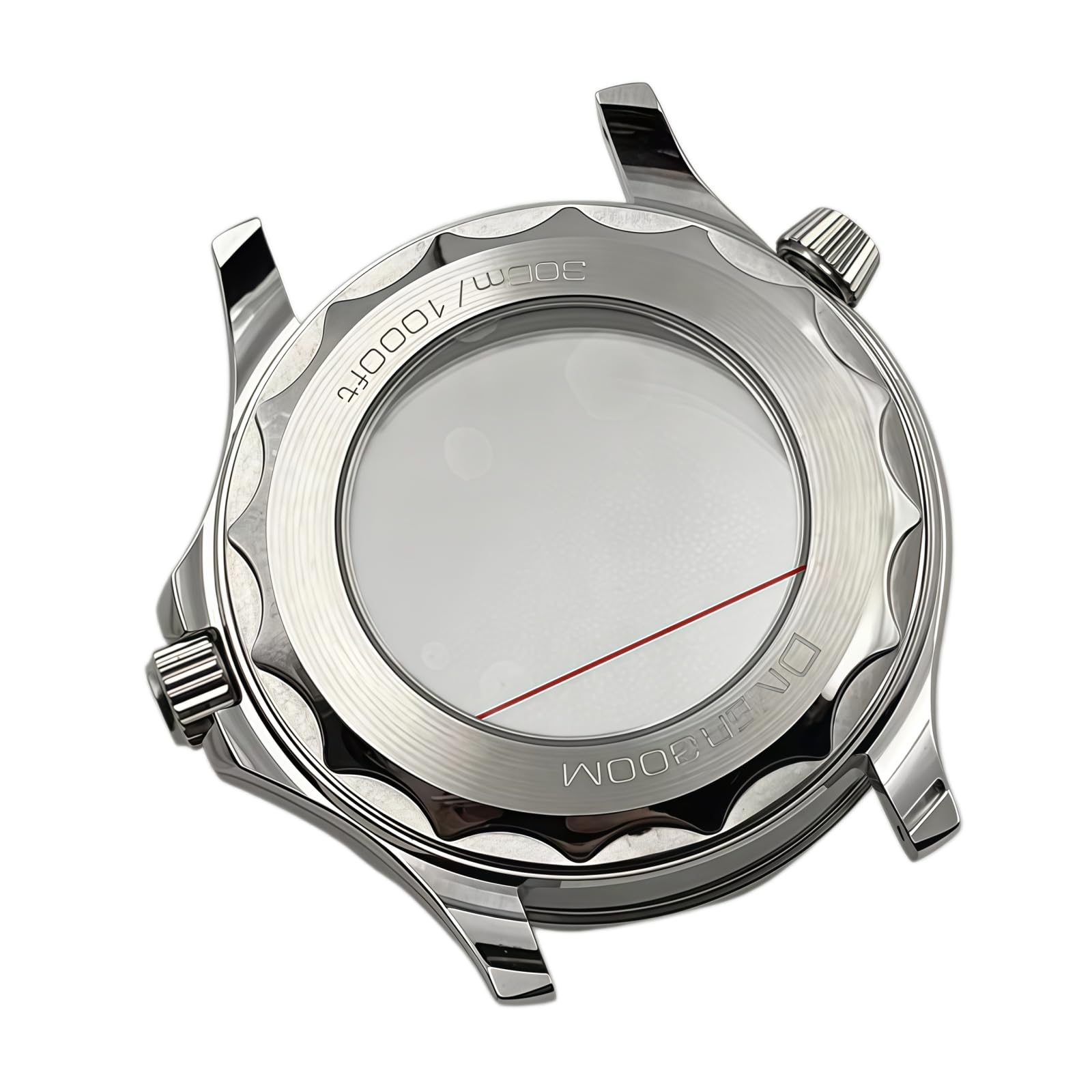 30ATM Wodoodporna Koperta Zegarka 41mm Duża Tarcza 31mm Wypukłe Szkło Zakręcana Koronka NH35 Części dla Omega Seamaster Diver 300M-11 41MM