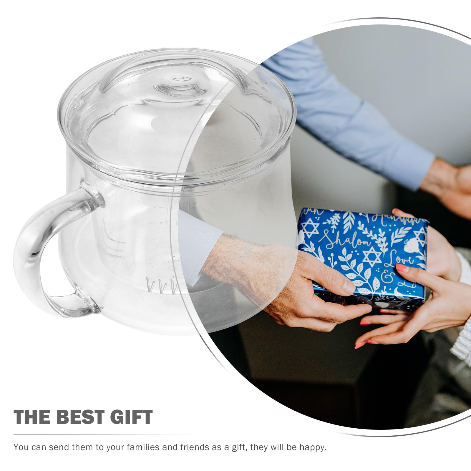 Gatuida 2 Tazas de Té Capacidad 300ml de Resistente al Calor con Filtro y Tapa Infusor para para Oficina y Hogar