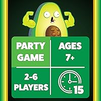 Vista 4 de Throw Throw Avocado por Exploding Kittens - Una secuela del juego de cartas Dodgeball y set de expansión - Juegos de fiesta para toda la familia