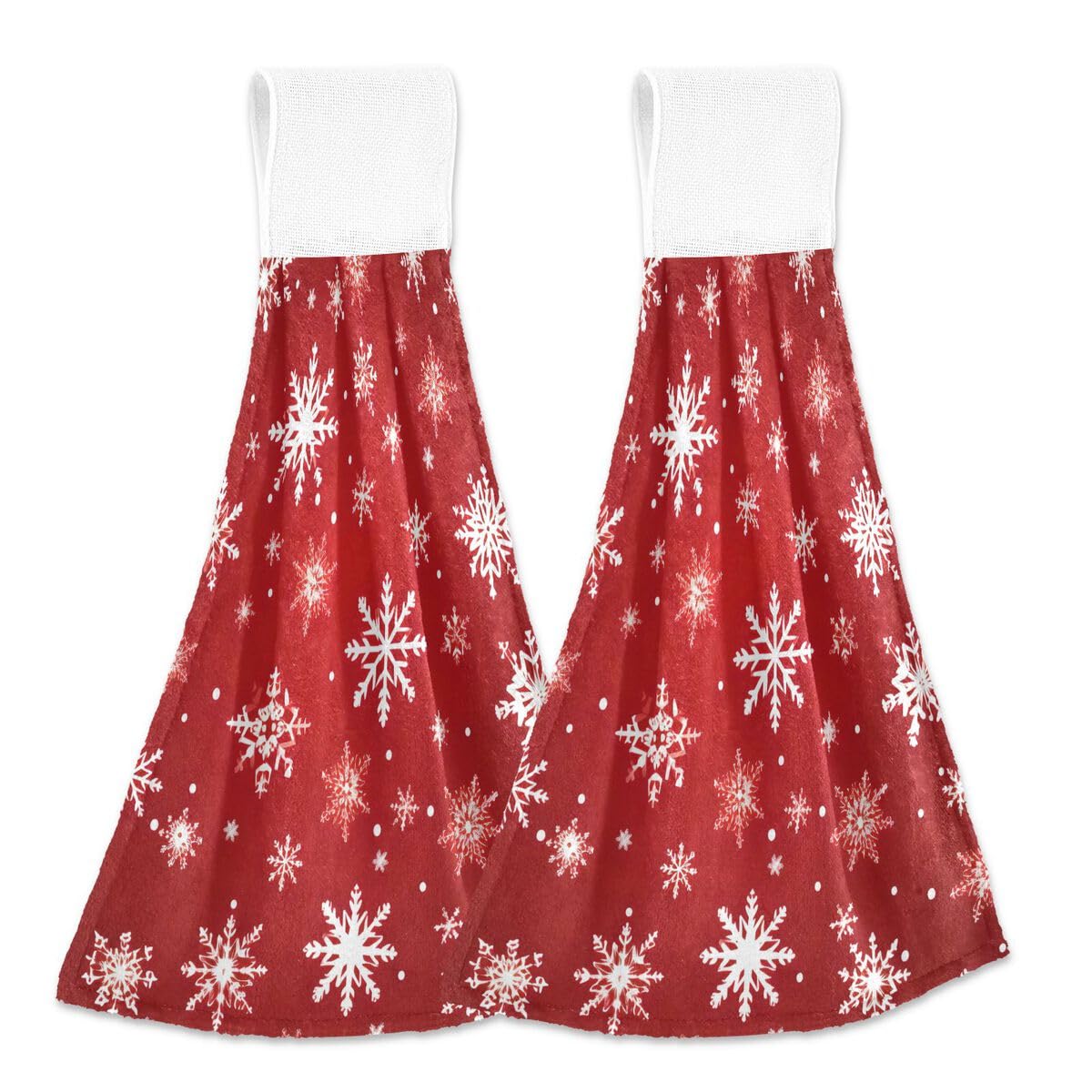 Serviette de cuisine suspendue anti-glisse lot de 2 essuie-mains absorbants doux