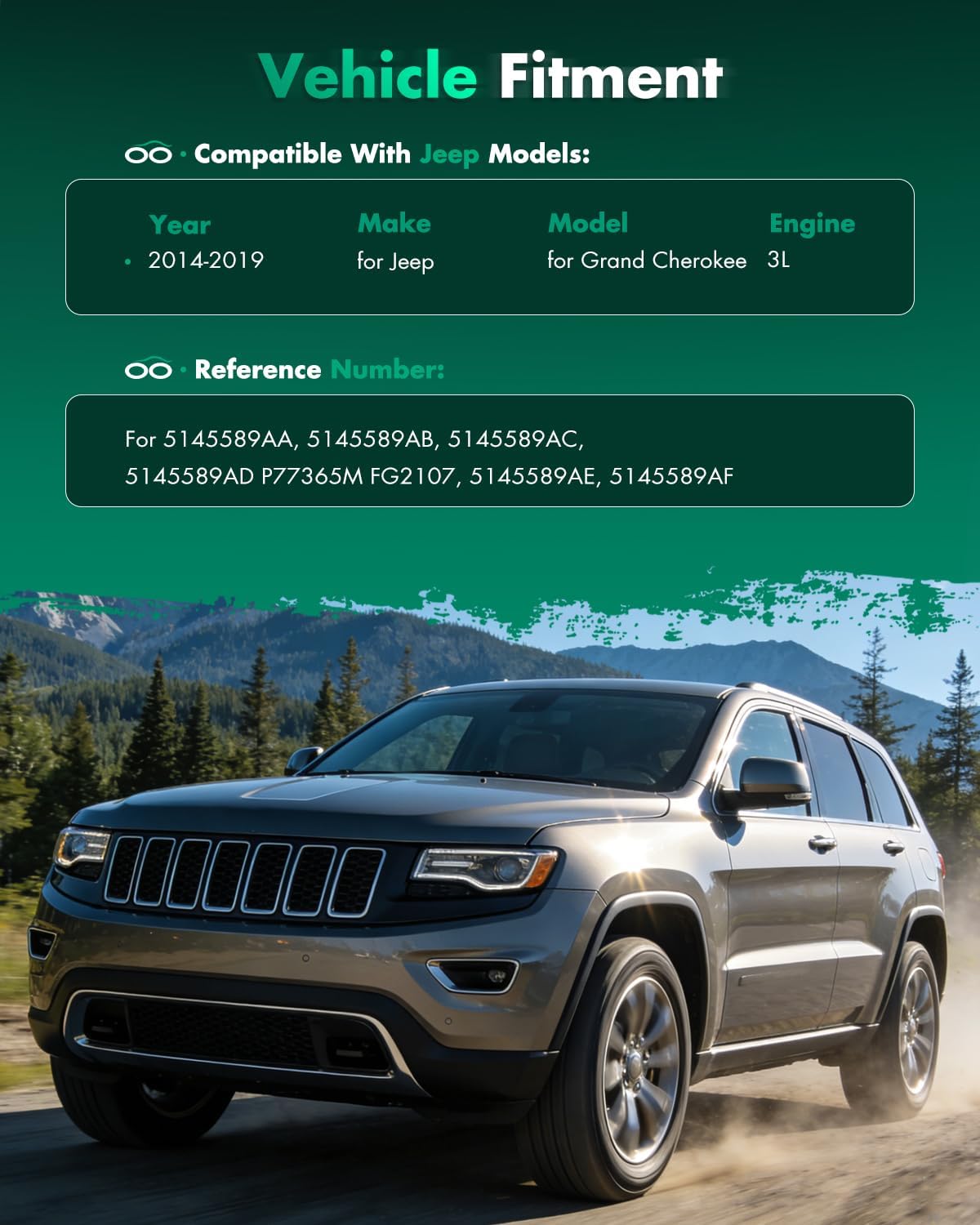 SCITOO Fuel Pump Electrical Assembly High Performance for for Jeep Grand Cherokee 2014-2019 V6 3.0L Diesel Sport Utility