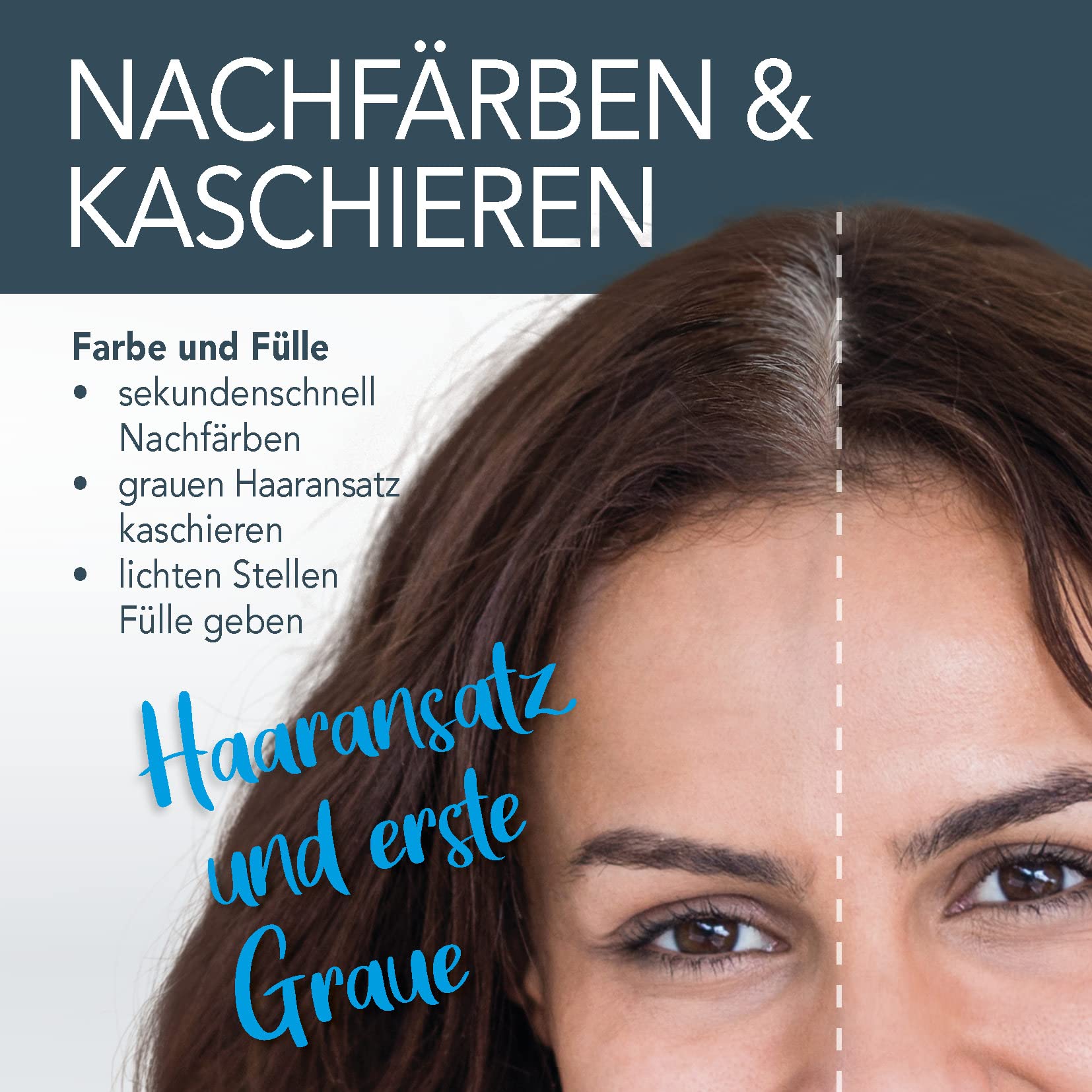 Cover Hair® Premium Streuhaar - 26g I Schütthaar zur Haarverdichtung & Ansatzkaschierung - Natürlicher Look in Sekunden I Hair Fiber für Männer & Frauen I Streuhaar Dunkelbraun