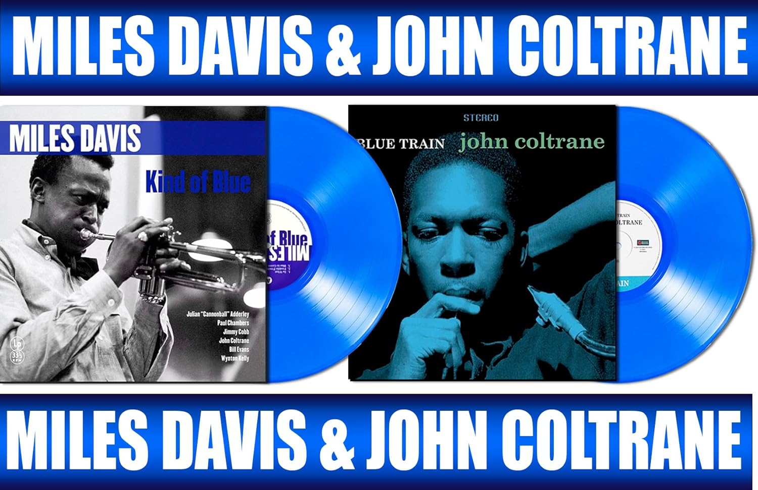 Kind Of Blue / Blue Train - Blue Jazz Vinyls Collection - Limited Edition Colored Vinyl