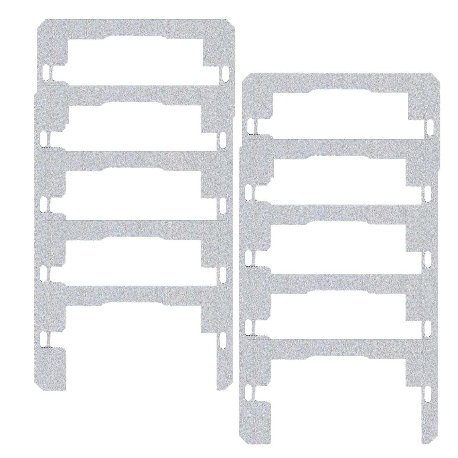 Jazuaiao 10 Pieces Metal Wall Plate Shims Wall Plate Leveling Metal Electrical Outlet Spacer For Professional Outlet Leveling Installation