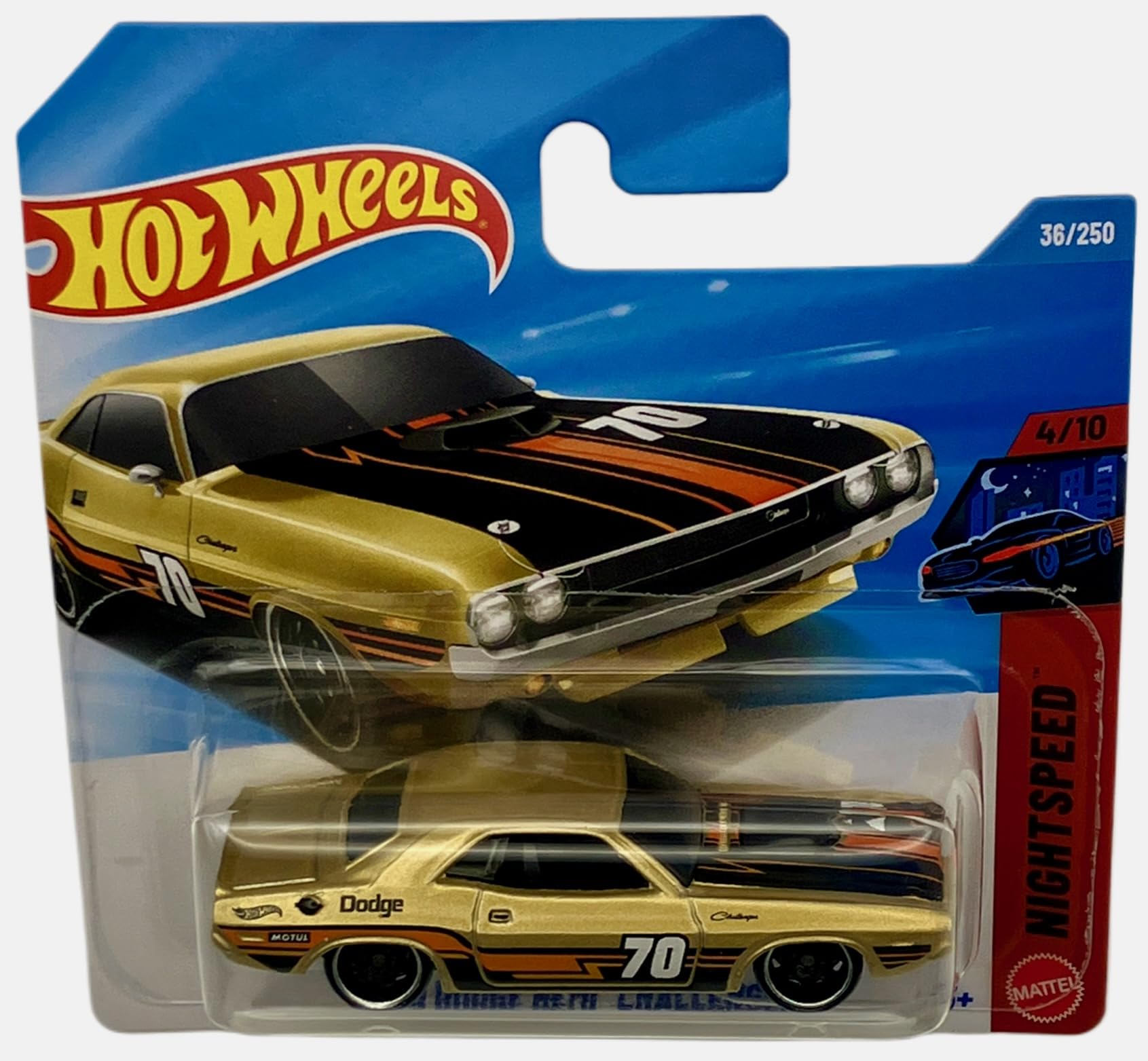 Hot Wheels 70 Dodge Hemi Challenger - Golden Muscle Car