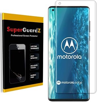 [3-Pack] For Motorola Edge+ Plus Screen Protector [Full Coverage], Edge-To-Edge Protect, Ultra Clear, Military Grade TPU Film [Lifetime Replacement]