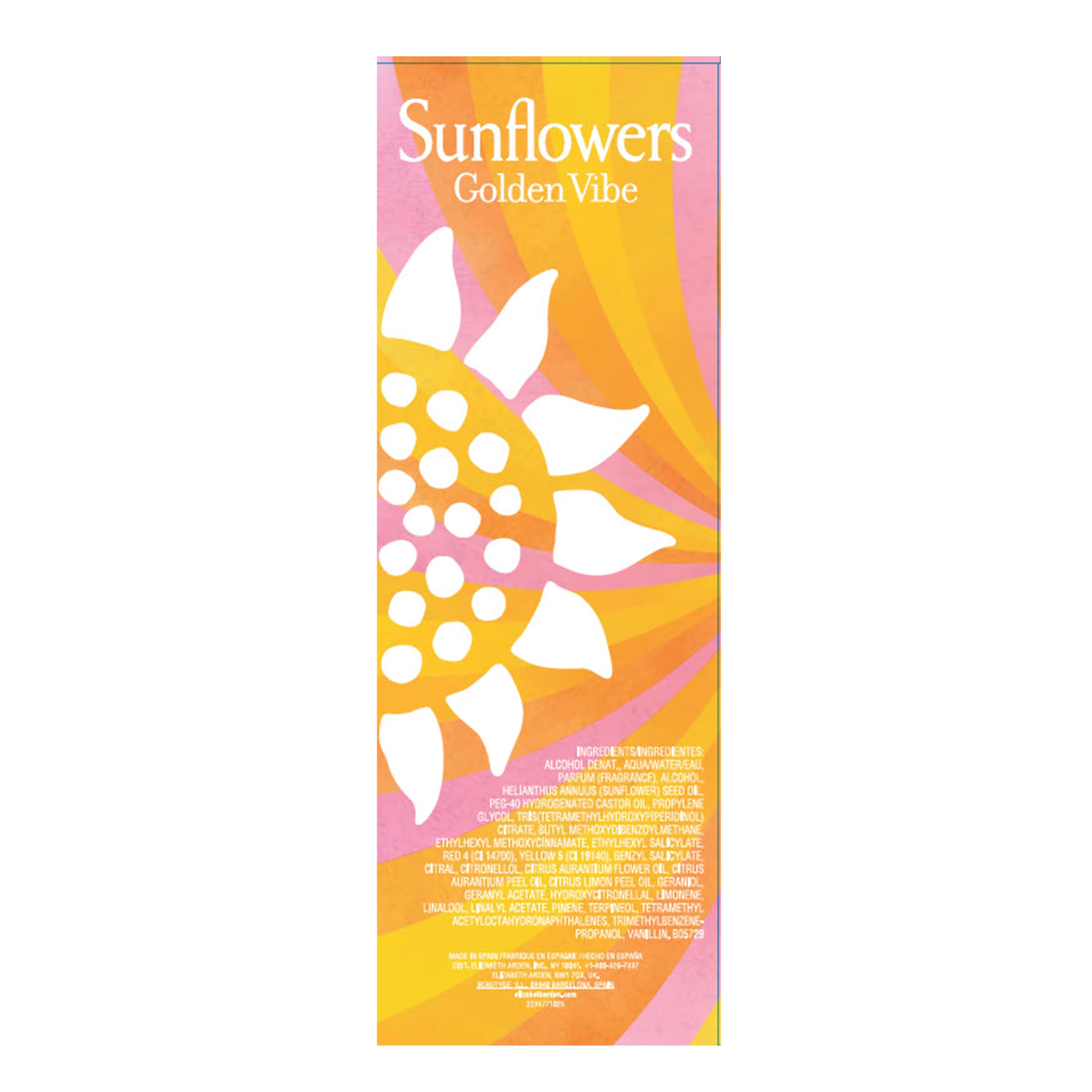 Elizabeth Arden - Sunflowers Golden Vibe woda toaletowa dla kobiet - spray w sprayu - egzotyczny zapach latem - na bazie kokosa, wanilii, tiaré