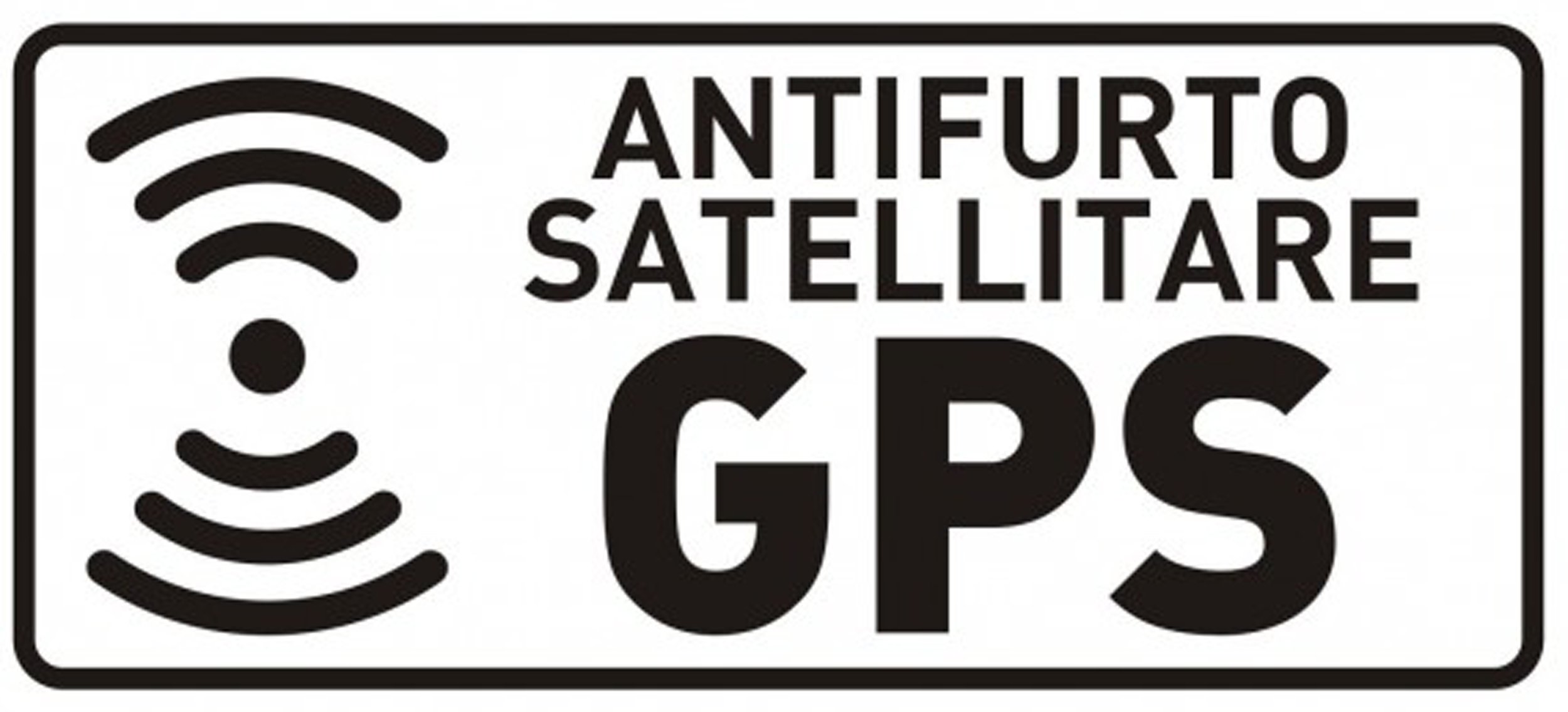StampaGenerale - PVC GPS Warning Sticker for Car Motorcycle Truck Anti-Theft Deterrent Easy Application on Interior Glass (55 x 25 mm) (10)