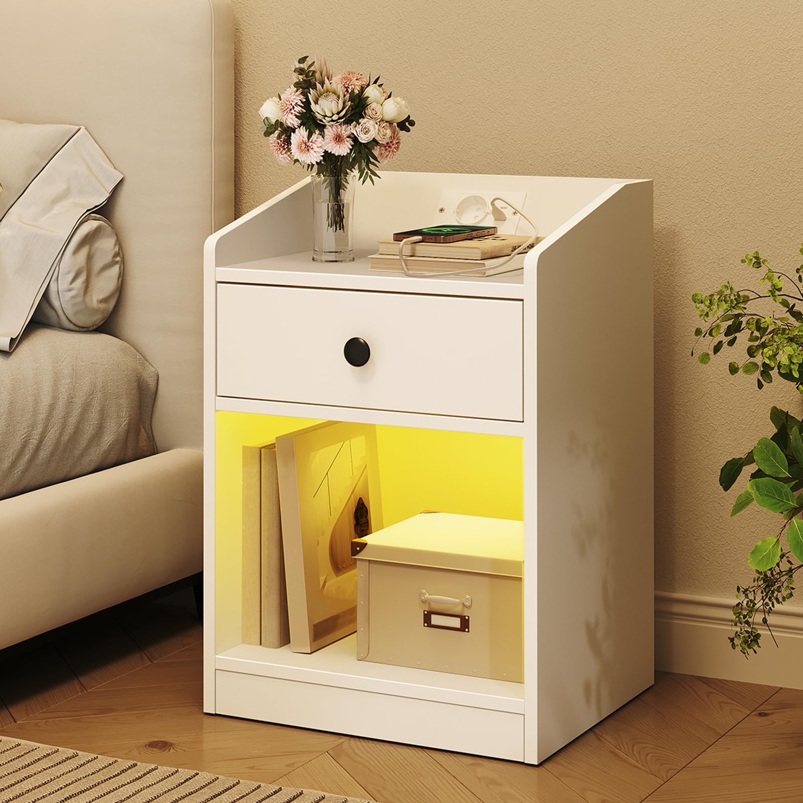 hoobro table de chevet