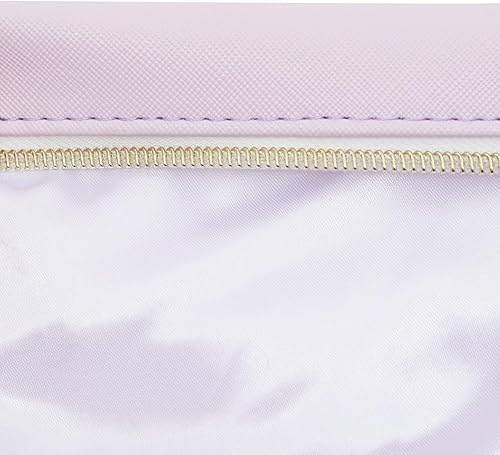 Miniatura 5 de Glamlily Paquete de 3 bolsas de maquillaje de piel sintética con cremallera, bolsas de cosméticos de viaje (3 colores pastel)