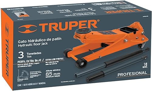 Miniatura 2 de Truper Cat Professional Skate, gato de vehículo de elevación rápida de 3 toneladas, capacidad de carga de 6,000.0 lbs