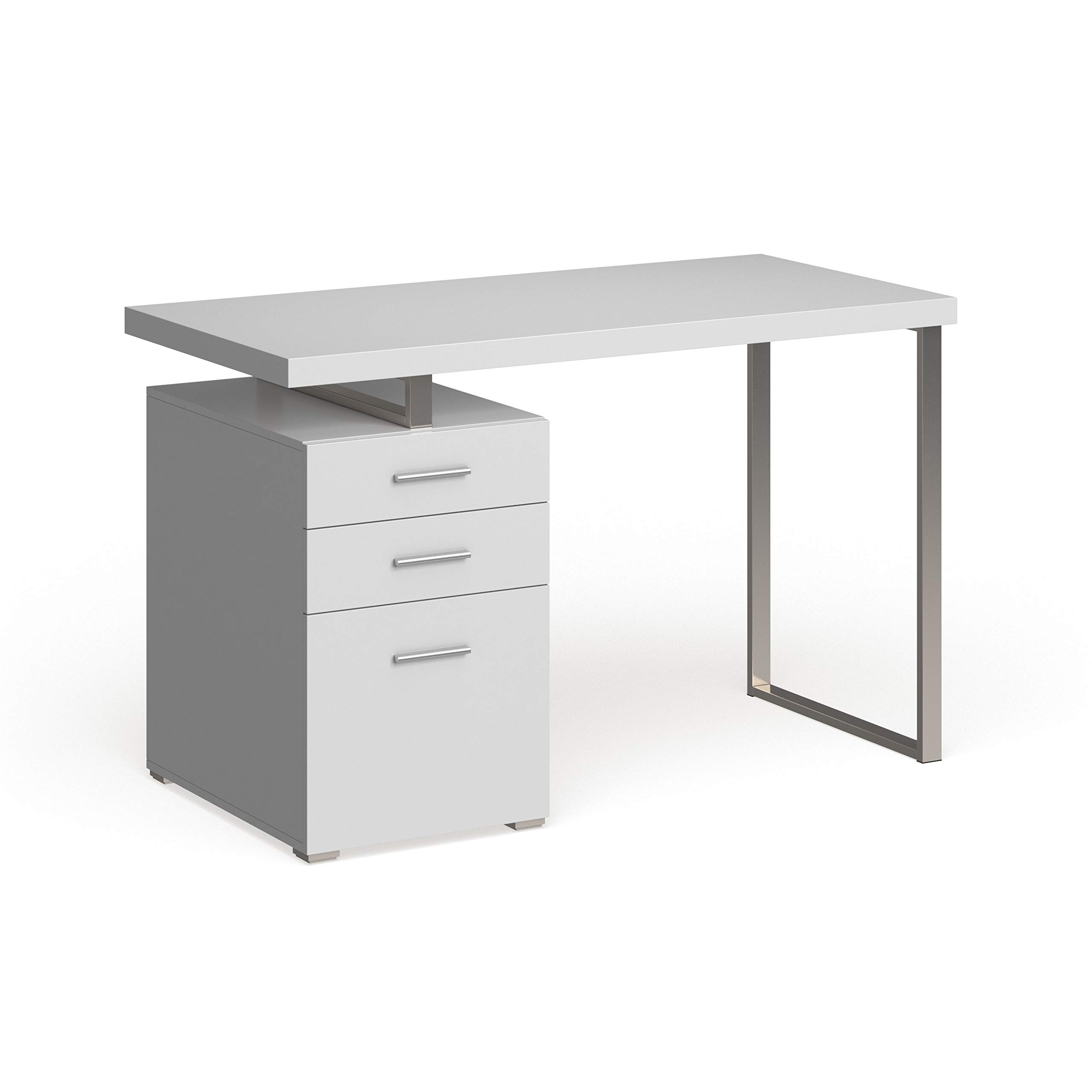 60 L Cappuccino Monarch Specialties I 7143 I 7145 Computer Writing Desk For Home Office Laptop Table With Drawers Open Shelf And File Cabinet Left Or Right Set Up Office Desks Office