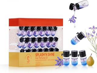 36pcs luxurious Scented Hair Perfume Oil 9 in 1,9 Varied Fragrances,Anti Frizzy,Avocado Oil,Moisturize Dry Damaged Hair,Splash'n Shine,Smoothing, Mini Bottles,Hair Care Set,Garden Delight