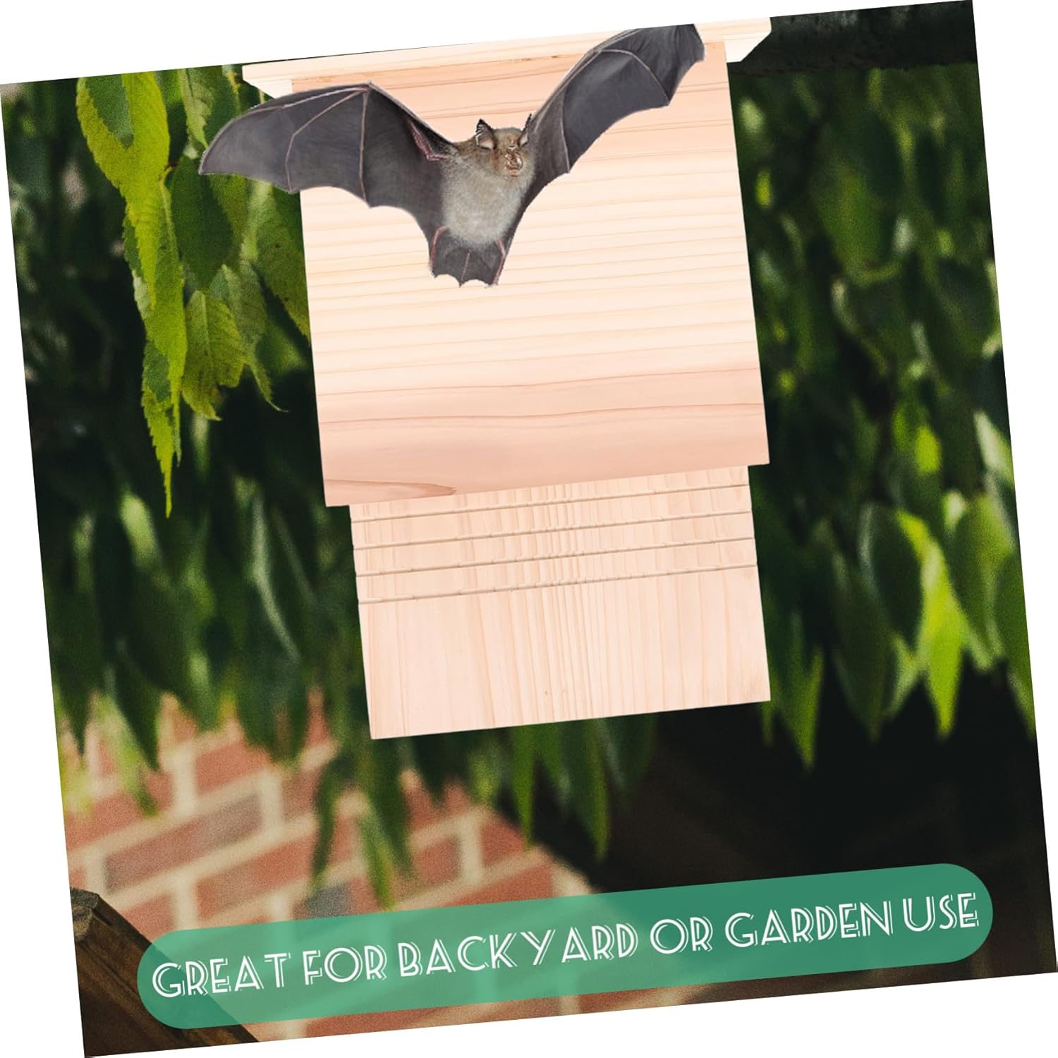 BESPORTBLE Outdoor Bat House Shelter for Courtyard Easy Installation for Bats and Pets