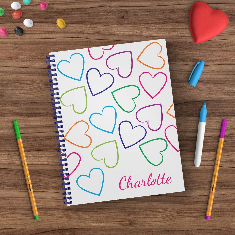 Personalized Celebratory Stripes Journal - 8.5x11 Inch Laminated Notebook