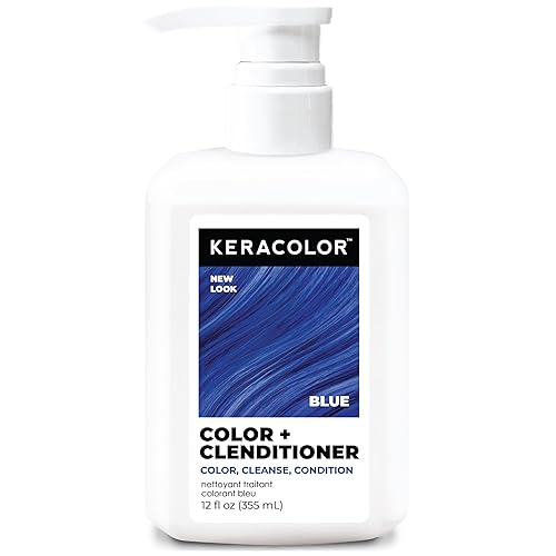 Keracolor Color + Clenditioner 3-in-1 Color-Depositing Conditioner, Gently Cleanses &