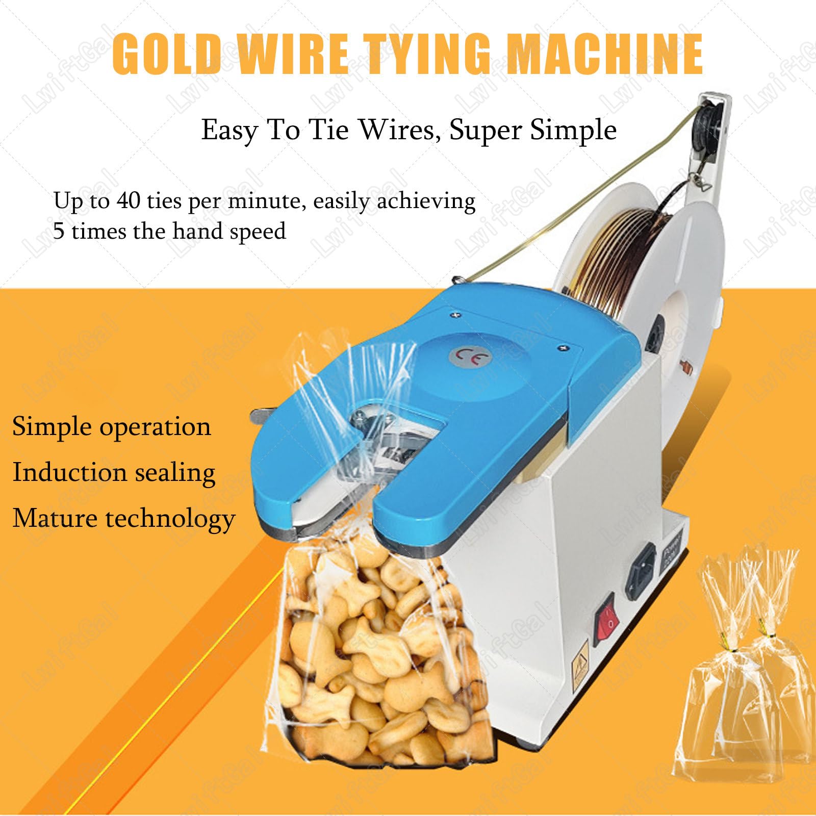 Macchina automatica di sigillamento del sacchetto per l'imballaggio alimentare efficiente e l'uso del supermercato