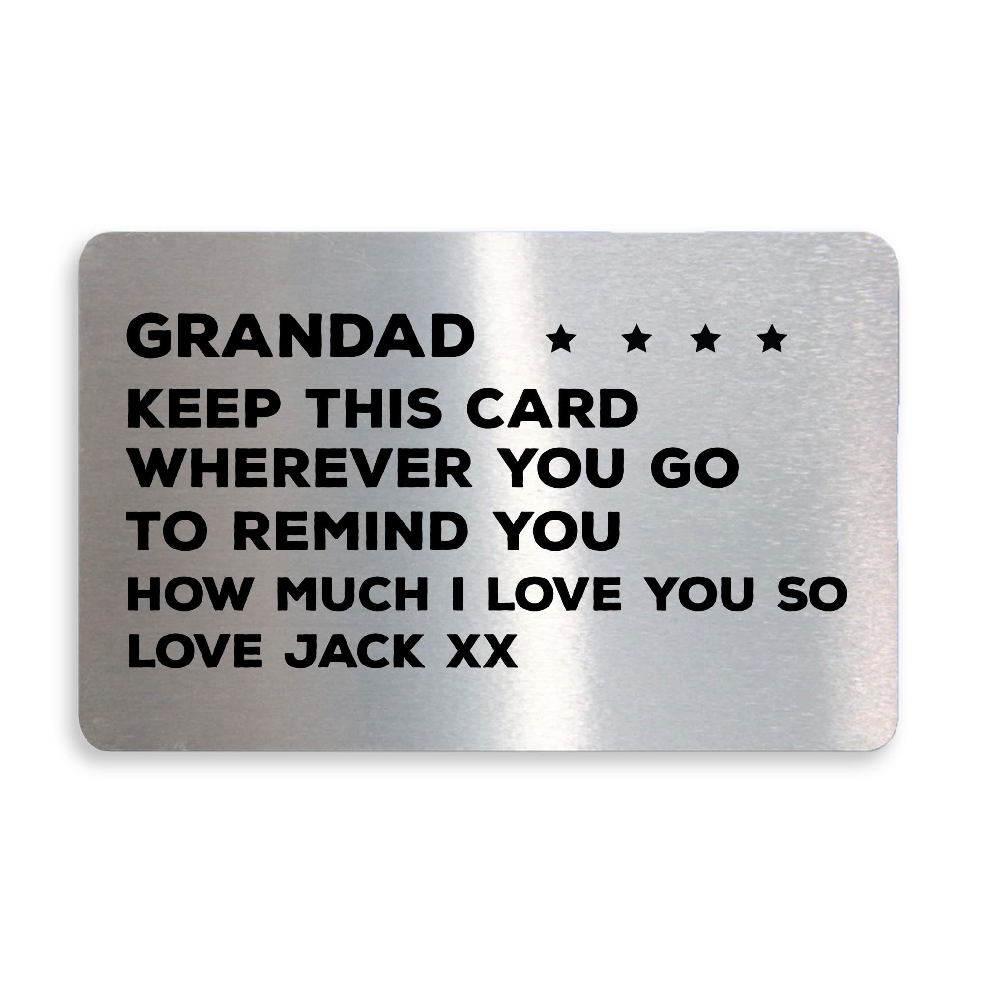 RED OCEAN Gift For Grandad Birthday Christmas Personalised Insert Thank You Gift Special Present