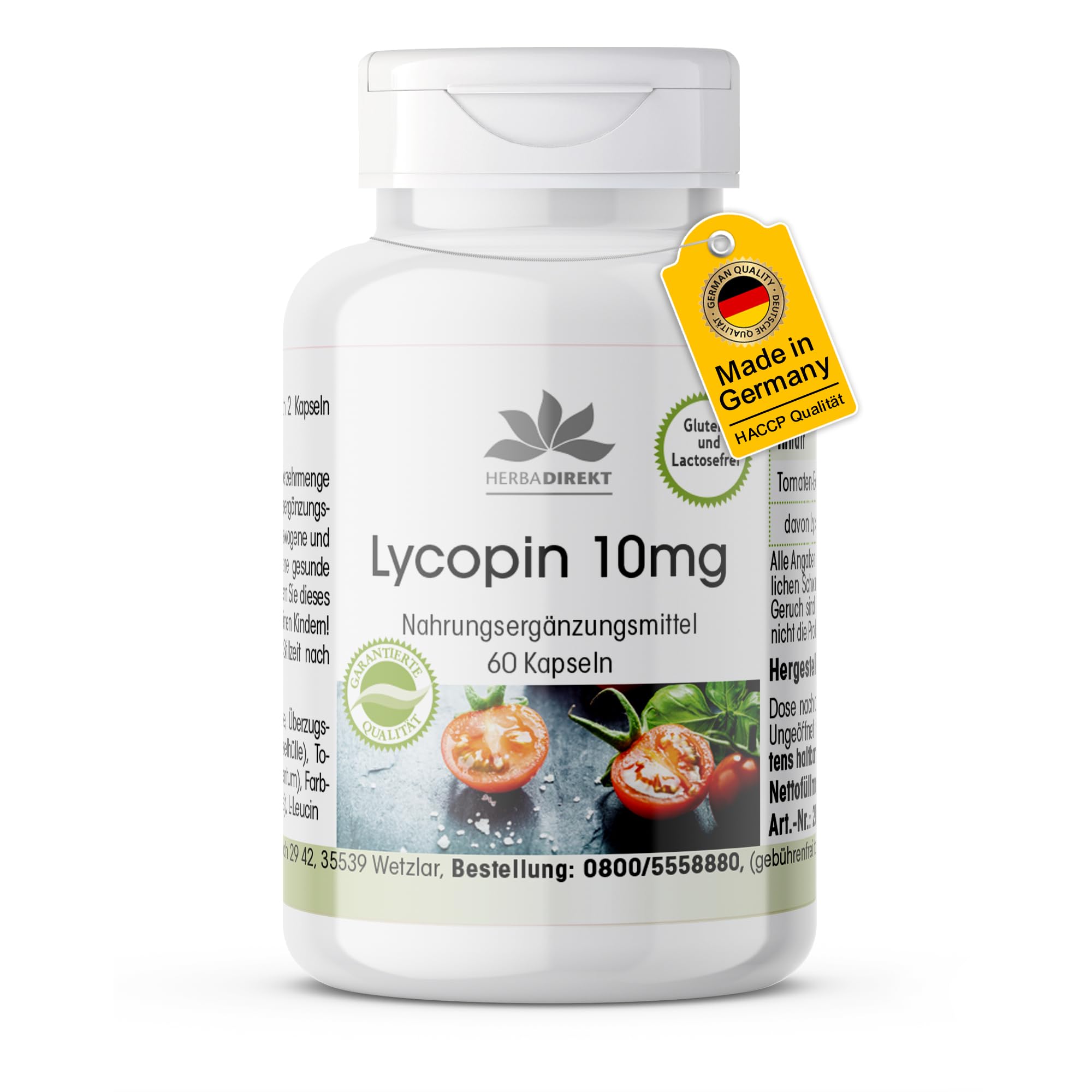 Lycopin Kapseln 10mg - 60 Kapseln