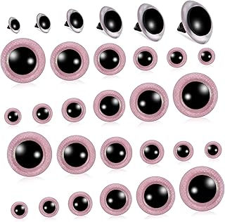 TEHAUX 42 Conjuntos De Acessórios Para Os Olhos Ganchos De Crochê De Plástico Animais De Resina Cristal A Boneca Olhos De Segurança Para Animais Olhos De Segurança Para Bichos De Pelúcia