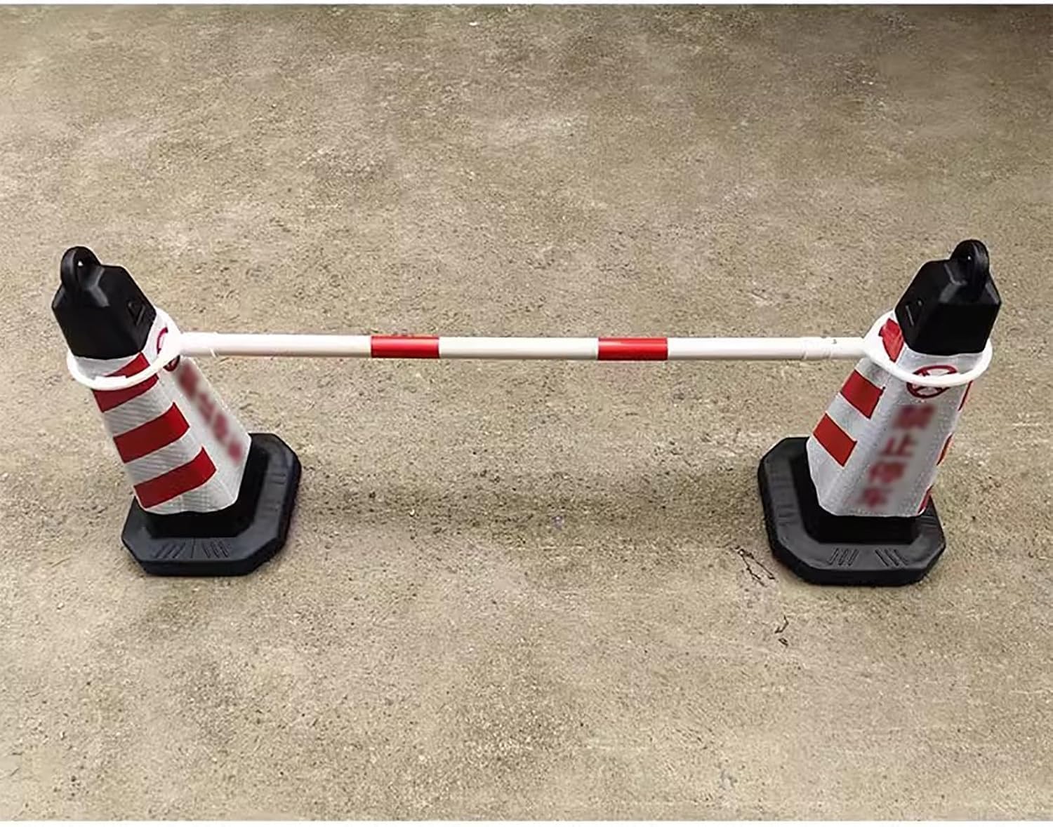 Lot de 5 cônes sécurité rétractables for la Circulation, Poteau Connexion, Barricade réfléchissant rétractable