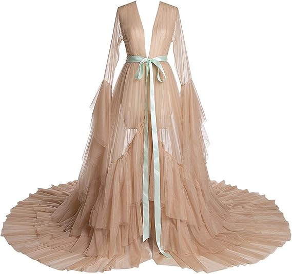 tulle dressing gown