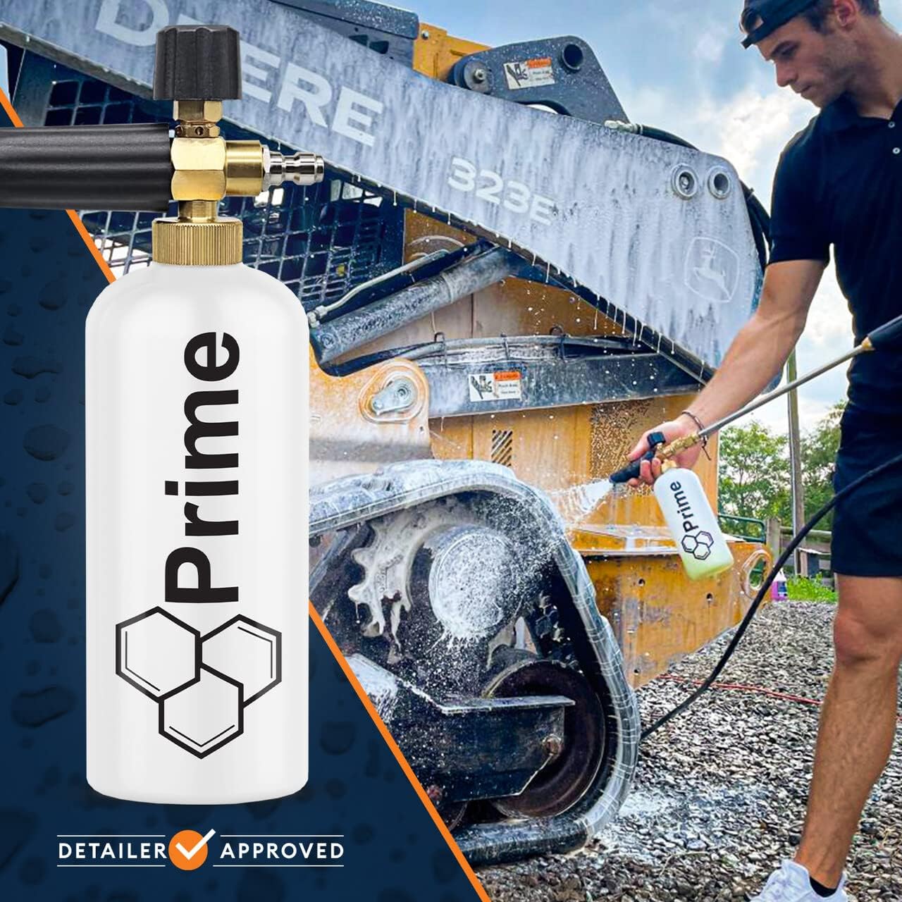Prime Solutions MaXxX SUD'S Foam Cannon - Universal Fitting; Fits All Power Washer Spray Wands - Self Adjust Spray Patterns - Even Dispersion
