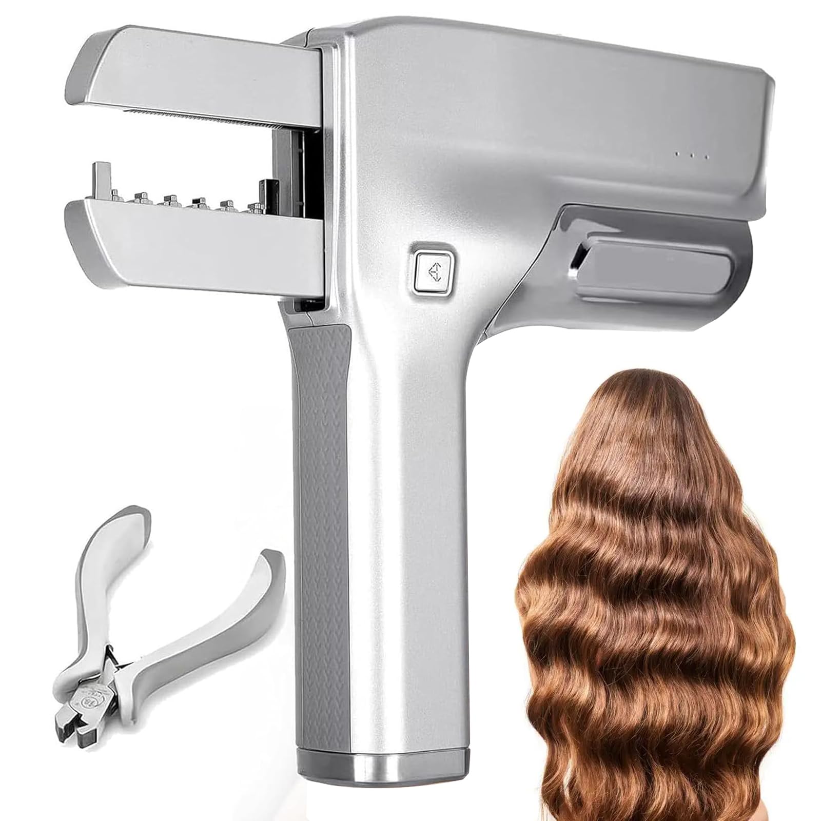 TYH Kit D'extensions Capillaires 6D De Troisième Génération, Kit D'outils pour Extensions Capillaires, Kits De Connecteurs Capillaires, Extension De Cheveux Rapide Et sans Traces en 30 Minutes
