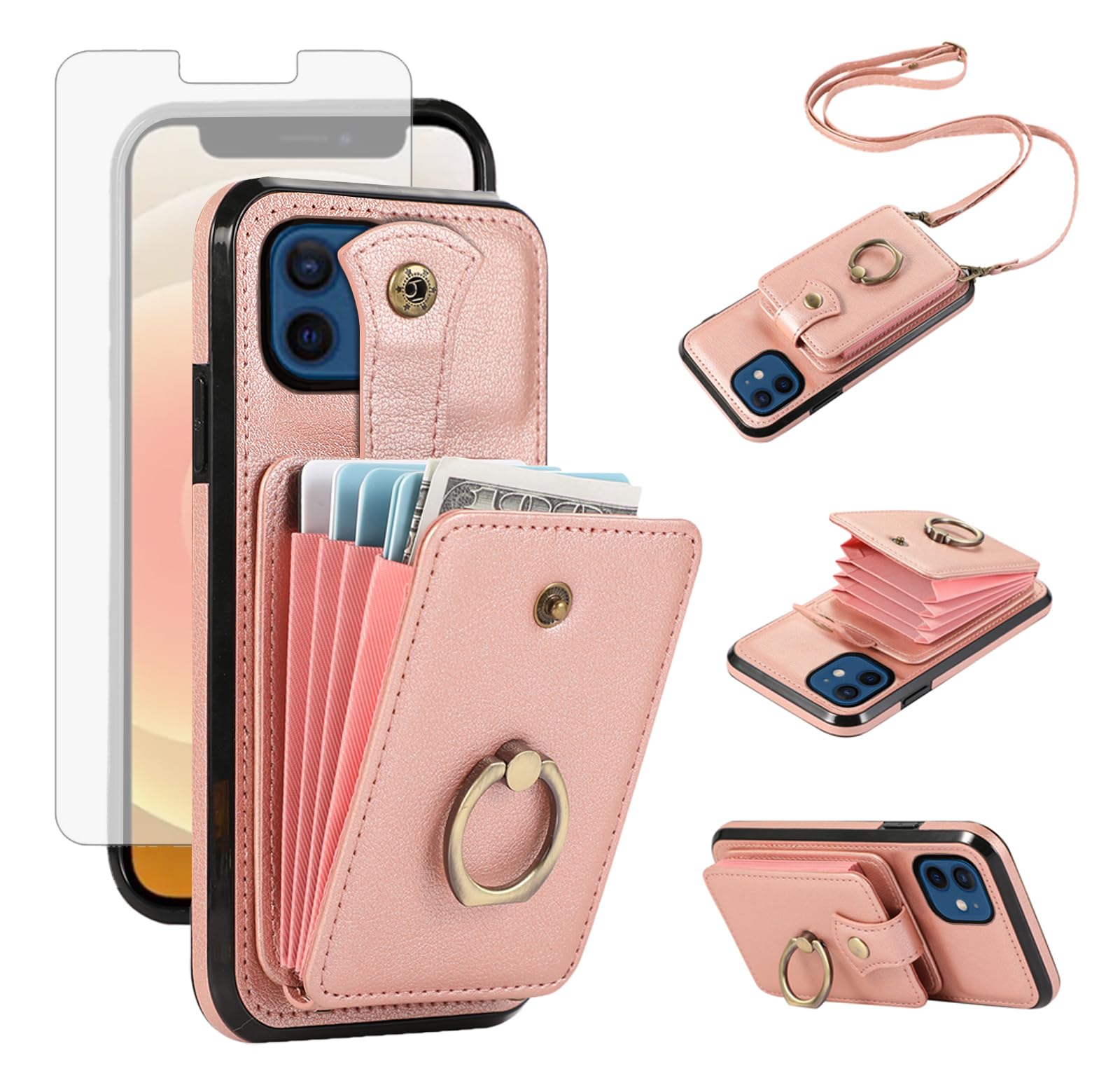 Piratage RFID évité grâce à l'étui portefeuille iPhone 12 Mini complet - 8